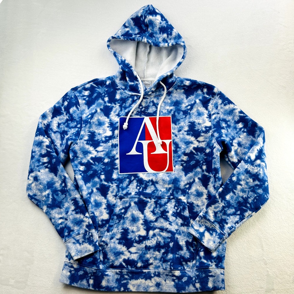 American University Sweater Adult Large Blue Eagles Football Champion Logo Mens